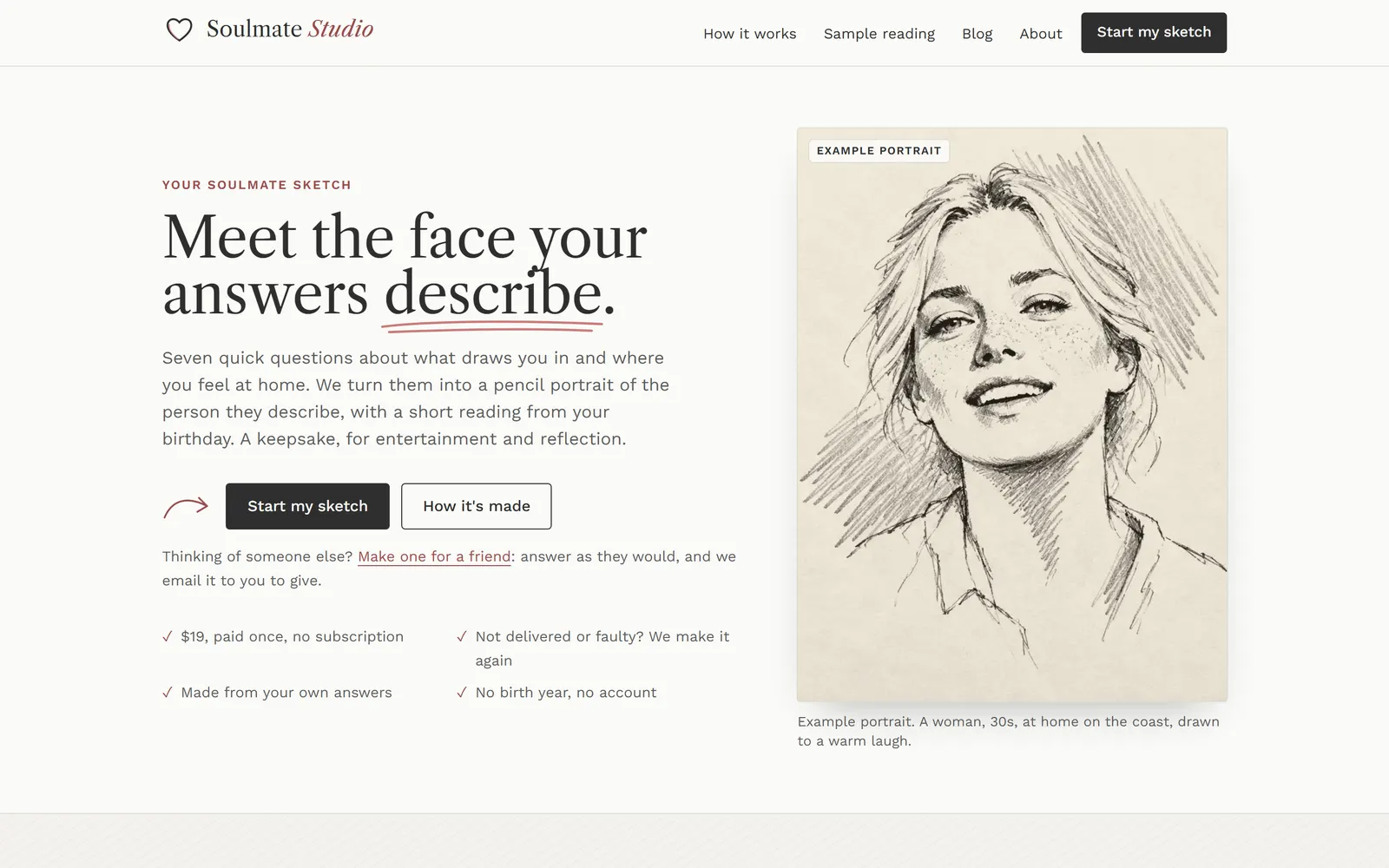 The Soulmate Studio homepage